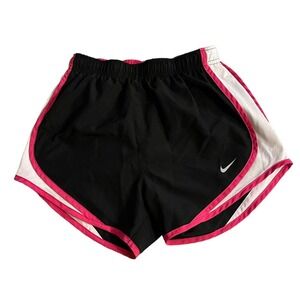 The black white and pink active shorts